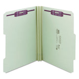 Smead® Recycled Pressboard Folders W-two Safeshield Fasteners, 2-5-cut Tab, Right Of Center, 2" Exp, Letter Size, Gray-green, 25-box freeshipping - TVN Wholesale 