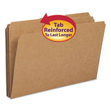 Smead® Heavyweight Kraft File Folders, 1-3-cut Tabs, Legal Size, 11 Pt. Kraft, 100-box freeshipping - TVN Wholesale 