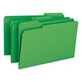 Smead® Colored File Folders, 1-3-cut Tabs, Legal Size, Green, 100-box freeshipping - TVN Wholesale 