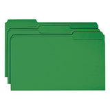 Smead® Colored File Folders, 1-3-cut Tabs, Legal Size, Green, 100-box freeshipping - TVN Wholesale 
