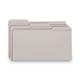 Smead® Reinforced Top Tab Colored File Folders, 1-3-cut Tabs, Legal Size, Gray, 100-box freeshipping - TVN Wholesale 