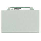 Smead® Expanding Recycled Heavy Pressboard Folders, 1-3-cut Tabs, 2" Expansion, Legal Size, Gray-green, 25-box freeshipping - TVN Wholesale 