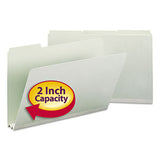 Smead® Expanding Recycled Heavy Pressboard Folders, 1-3-cut Tabs, 2" Expansion, Legal Size, Gray-green, 25-box freeshipping - TVN Wholesale 