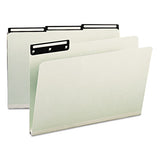 Smead® Recycled Heavy Pressboard File Folders With Insertable Metal Tabs, 1-3-cut Tabs, Legal Size, Gray-green, 25-box freeshipping - TVN Wholesale 