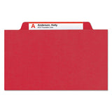 Smead® Four-section Pressboard Top Tab Classification Folders With Safeshield Fasteners, 1 Divider, Legal Size, Bright Red, 10-box freeshipping - TVN Wholesale 