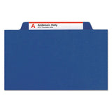 Smead® 6-section Pressboard Top Tab Pocket-style Classification Folders W- Safeshield Fasteners, 2 Dividers, Legal, Dark Blue, 10-bx freeshipping - TVN Wholesale 