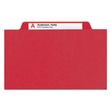 Smead® 6-section Pressboard Top Tab Pocket-style Classification Folders With Safeshield Fasteners, 2 Dividers, Legal, Red, 10-bx freeshipping - TVN Wholesale 
