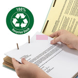 Smead® 100% Recycled Pressboard Classification Folders, 3 Dividers, Legal Size, Gray-green, 10-box freeshipping - TVN Wholesale 