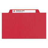 Smead® Eight-section Pressboard Top Tab Classification Folders With Safeshield Fasteners, 3 Dividers, Legal Size, Bright Red, 10-box freeshipping - TVN Wholesale 
