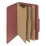 Smead® 100% Recycled Pressboard Classification Folders, 3 Dividers, Legal Size, Red, 10-box freeshipping - TVN Wholesale 