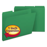 Smead® Expanding Recycled Heavy Pressboard Folders, 1-3-cut Tabs, 1" Expansion, Letter Size, Green, 25-box freeshipping - TVN Wholesale 