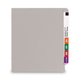 Smead® Reinforced End Tab Colored Folders, Straight Tab, Letter Size, Gray, 100-box freeshipping - TVN Wholesale 