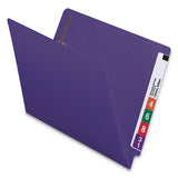 Smead® Heavyweight Colored End Tab Folders With Two Fasteners, Straight Tab, Letter Size, Purple, 50-box freeshipping - TVN Wholesale 