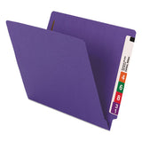 Smead® Watershed-cutless End Tab 2-fastener Folders, Straight Tab, Letter Size, Purple, 50-box freeshipping - TVN Wholesale 