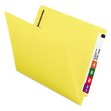 Smead® Heavyweight Colored End Tab Folders With Two Fasteners, Straight Tab, Letter Size, Yellow, 50-box freeshipping - TVN Wholesale 