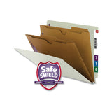 Smead® X-heavy End Tab Pressboard Classification Folder With Safeshield Fastener, 2-pocket Dividers, Letter Size, Gray-green, 10-box freeshipping - TVN Wholesale 