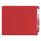 Smead® End Tab Pressboard Classification Folders With Safeshield Fasteners, 2 Dividers, Letter Size, Bright Red, 10-box freeshipping - TVN Wholesale 