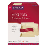 Smead® Manila End Tab 2-fastener Folders With Reinforced Tabs, 0.75" Expansion, Straight Tab, Letter Size, 11 Pt. Manila, 50-box freeshipping - TVN Wholesale 