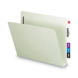 Smead® End Tab 2" Expansion Pressboard File Folders W-two Safeshield Coated Fasteners, Straight Tab, Letter Size, Gray-green, 25-box freeshipping - TVN Wholesale 