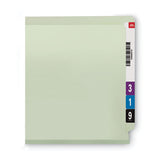 Smead® End Tab 1" Expansion Pressboard File Folder With Two Safeshield Coated Fasteners, Straight Tab, Legal Size, Gray-green, 25-bx freeshipping - TVN Wholesale 