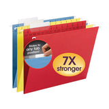 Smead® Tuff Hanging Folders With Easy Slide Tab, Letter Size, 1-3-cut Tab, Assorted, 15-box freeshipping - TVN Wholesale 