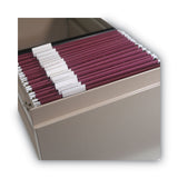 Smead® Colored Hanging File Folders, Letter Size, 1-5-cut Tab, Maroon, 25-box freeshipping - TVN Wholesale 