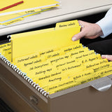 Smead® Fastab Hanging Folders, Letter Size, 1-3-cut Tab, Yellow, 20-box freeshipping - TVN Wholesale 