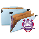 Smead® Fastab Hanging Pressboard Classification Folders, Letter Size, 1 Divider, Blue freeshipping - TVN Wholesale 