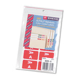Smead® Alphaz Color-coded Second Letter Alphabetical Labels, A, 1 X 1.63, Red, 10-sheet, 10 Sheets-pack freeshipping - TVN Wholesale 