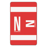 Smead® Alphaz Color-coded Second Letter Alphabetical Labels, N, 1 X 1.63, Red, 10-sheet, 10 Sheets-pack freeshipping - TVN Wholesale 