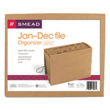 Smead® Indexed Expanding Kraft Files, 12 Sections, 1-12-cut Tab, Letter Size, Kraft freeshipping - TVN Wholesale 