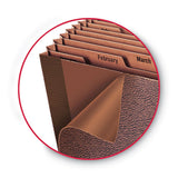 Smead® Tuff Expanding Files, 12 Sections, 1-12-cut Tab, Legal Size, Redrope freeshipping - TVN Wholesale 