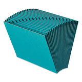 Smead® Heavy-duty Indexed Expanding Open Top Color Files, 21 Sections, 1-21-cut Tab, Letter Size, Teal freeshipping - TVN Wholesale 