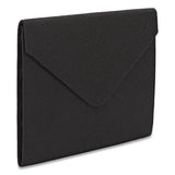 Smead® Soft Touch Cloth Expanding Files, 2" Expansion, 1 Section, Letter Size, Black freeshipping - TVN Wholesale 