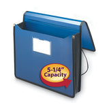 Smead® Poly Premium Wallets, 5.25" Expansion, 1 Section, Letter Size, Navy Blue freeshipping - TVN Wholesale 