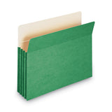 Smead® Colored File Pockets, 3.5" Expansion, Letter Size, Green freeshipping - TVN Wholesale 