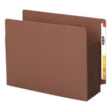 Redrope Drop-front End Tab File Pockets With Fully Lined Colored Gussets, 5.25