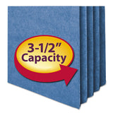 Smead® Colored File Pockets, 3.5" Expansion, Legal Size, Blue freeshipping - TVN Wholesale 