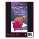 Smead® Organized Up Heavyweight Vertical File Folders, 1-2-cut Tabs, Letter Size, Assorted, 6-pack freeshipping - TVN Wholesale 