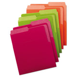 Smead® Organized Up Heavyweight Vertical File Folders, 1-2-cut Tabs, Letter Size, Assorted, 6-pack freeshipping - TVN Wholesale 