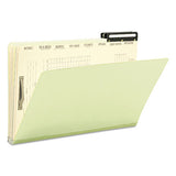 Smead® Pressboard Mortgage Folders, 8 Dividers, Legal Size, Green, 10-box freeshipping - TVN Wholesale 