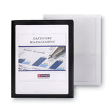 Smead® Frame View Poly Two-pocket Folder, 100-sheet Capacity, 11 X 8.5, Clear-black, 5-pack freeshipping - TVN Wholesale 