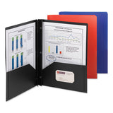 Smead® Poly Two-pocket Folder With Fasteners, 180-sheet Capacity, 11 X 8.5, Black, 25-box freeshipping - TVN Wholesale 