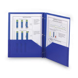 Smead® Poly Two-pocket Folder With Fasteners, 180-sheet Capacity, 11 X 8.5, Blue, 25-box freeshipping - TVN Wholesale 