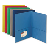 Smead® Two-pocket Folder, Textured Paper, 100-sheet Capacity, 11 X 8.5, Assorted, 25-box freeshipping - TVN Wholesale 