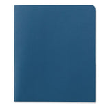 Smead® Two-pocket Folder, Embossed Leather Grain Paper, 100-sheet Capacity, 11 X 8.5, Blue, 25-box freeshipping - TVN Wholesale 