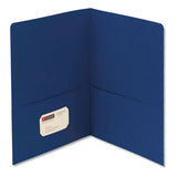 Smead® Two-pocket Folder, Textured Paper, 100-sheet Capacity, 11 X 8.5, Dark Blue, 25-box freeshipping - TVN Wholesale 