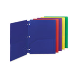 Smead® Poly Snap-in Two-pocket Folder, 50-sheet Capacity, 11 X 8.5, Assorted, 10-pack freeshipping - TVN Wholesale 