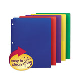 Smead® Poly Snap-in Two-pocket Folder, 50-sheet Capacity, 11 X 8.5, Assorted, 10-pack freeshipping - TVN Wholesale 