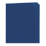 Smead® Lockit Two-pocket Folder, Textured Paper, 100-sheet Capacity, 11 X 8.5, Dark Blue, 25-box freeshipping - TVN Wholesale 